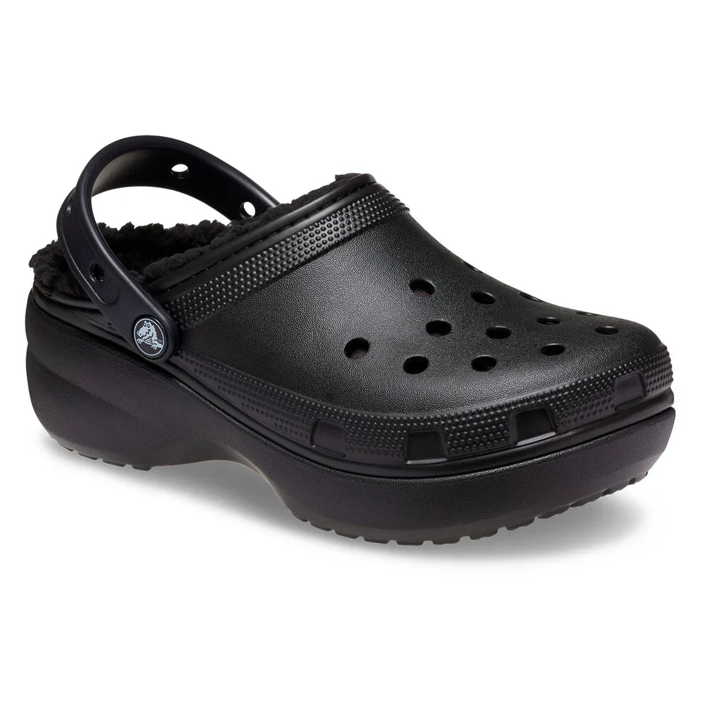 Classic Platform Lined Clog Womens - Black