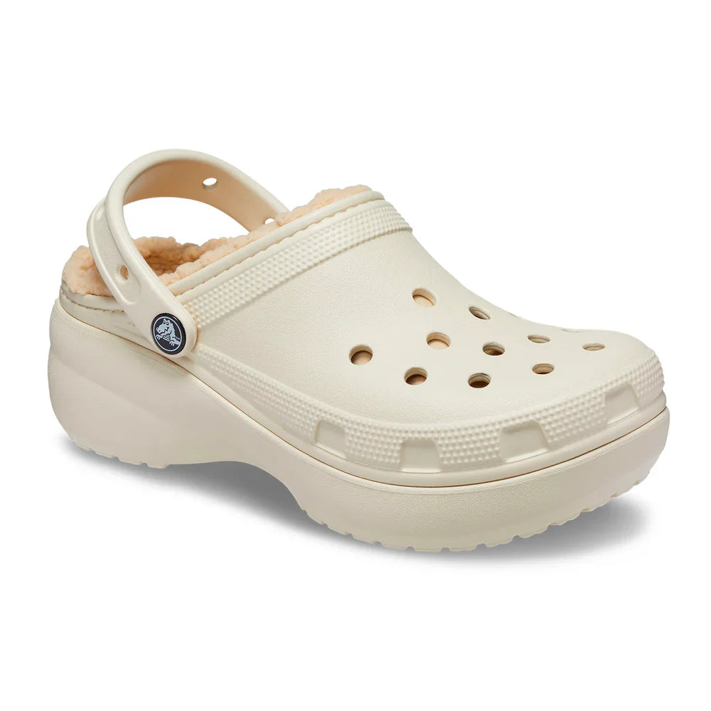 Classic Platform Lined Clog Womens - Bone