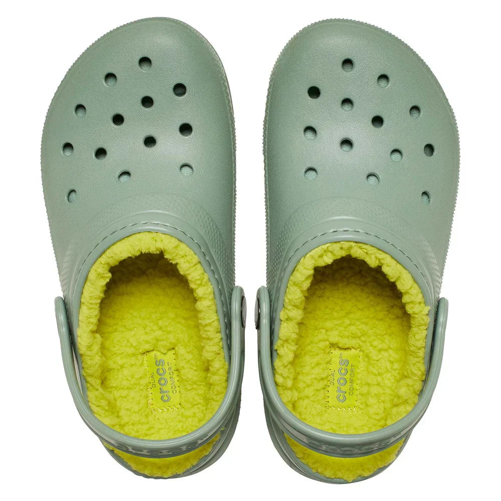 Classic Lined Clog Kids (Age 5+) - Moss