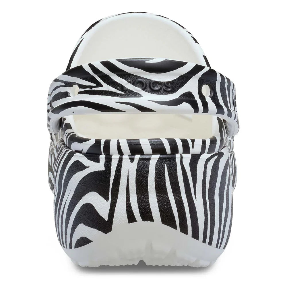 Classic Platform Animal Clog - Zebra