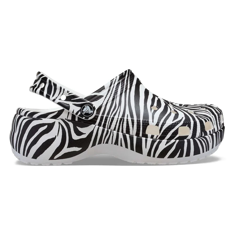 Classic Platform Animal Clog - Zebra