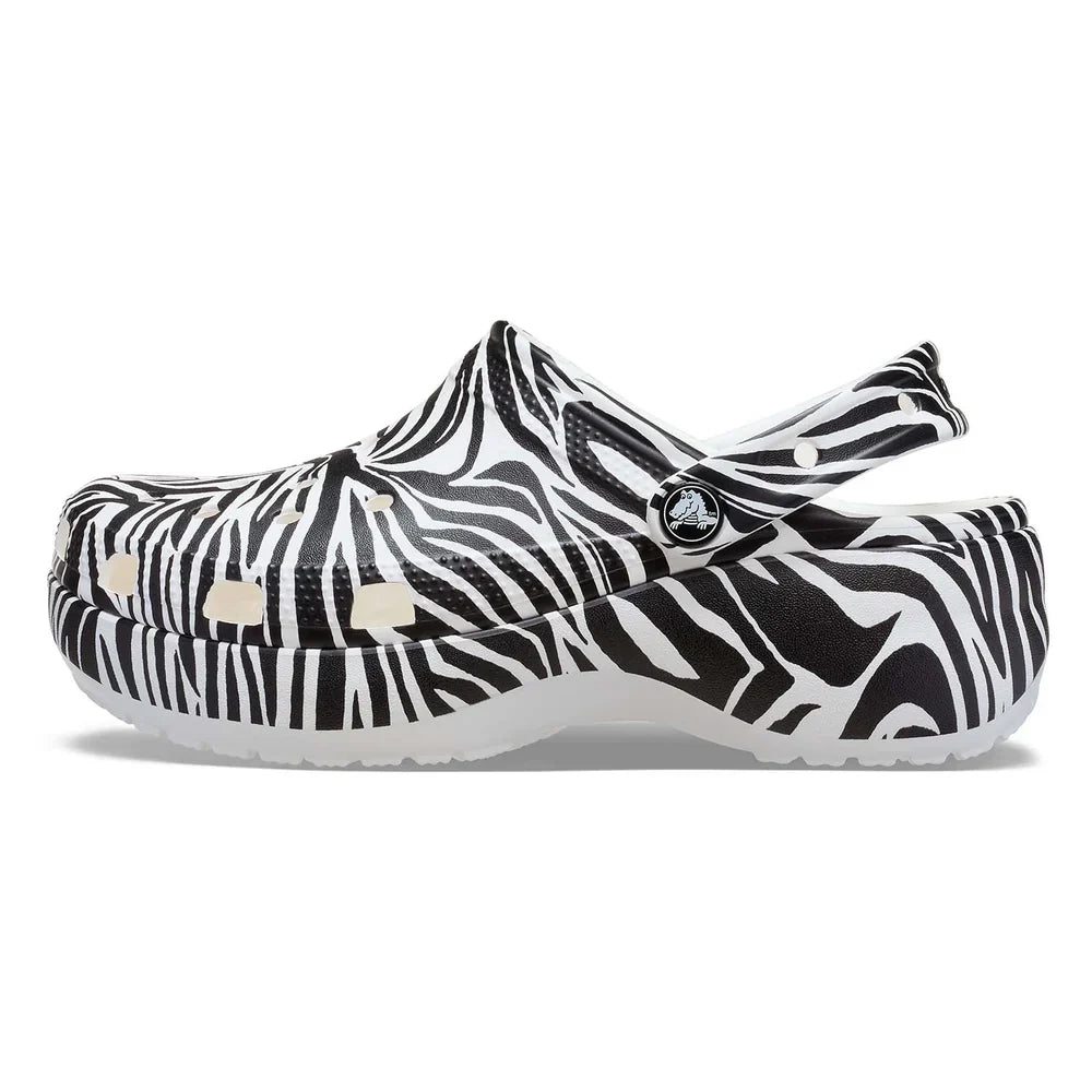 Classic Platform Animal Clog - Zebra