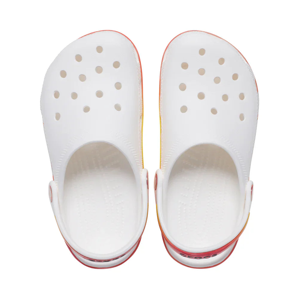 Classic Reflector Clog Kids (Age 5+) - White/Multi