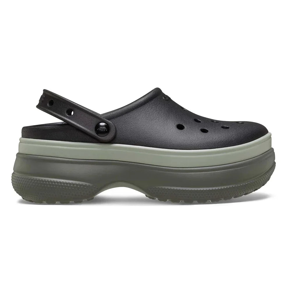 Classic Stacked Clog - Black
