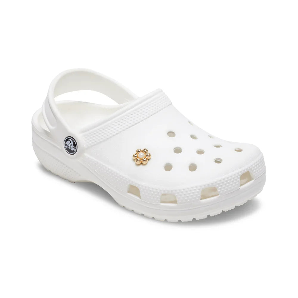 Gold and Pearl Tiny Flower Jibbitz